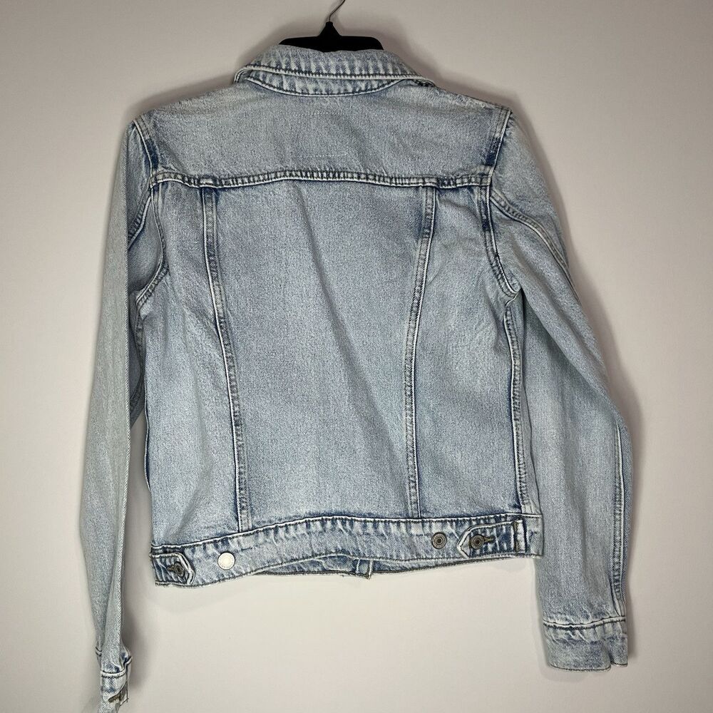 Women's Lucky Brand Distressed Denim Jacket Size Small NWT $109.50‎ - Picture 7 of 12